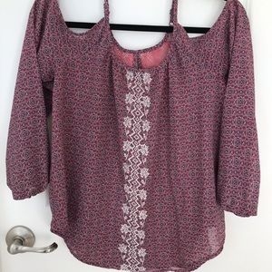 Cold shoulder blouse